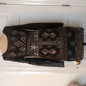Jean Louis Scherrer Sequin/Beaded Dress Sz.S
